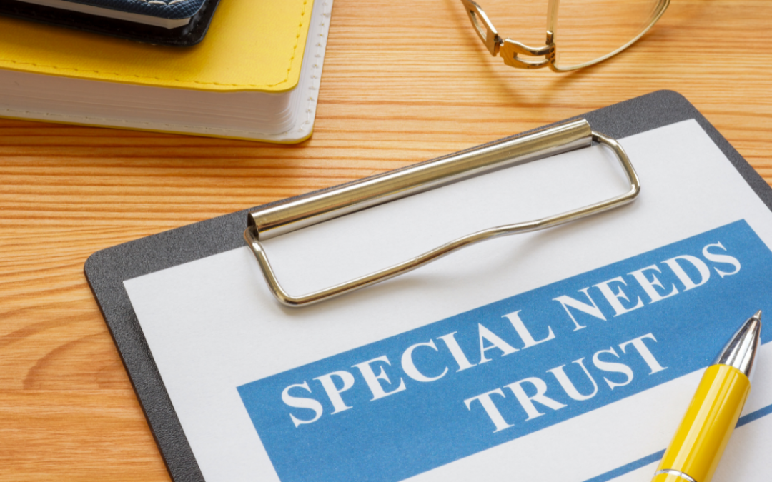 clipboard with the words "special needs trust"